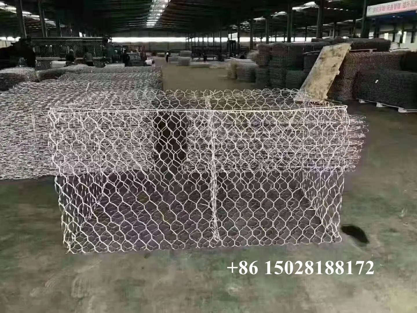 High quality  hexagonal wire mesh  woven wire mesh gabion box stone cage