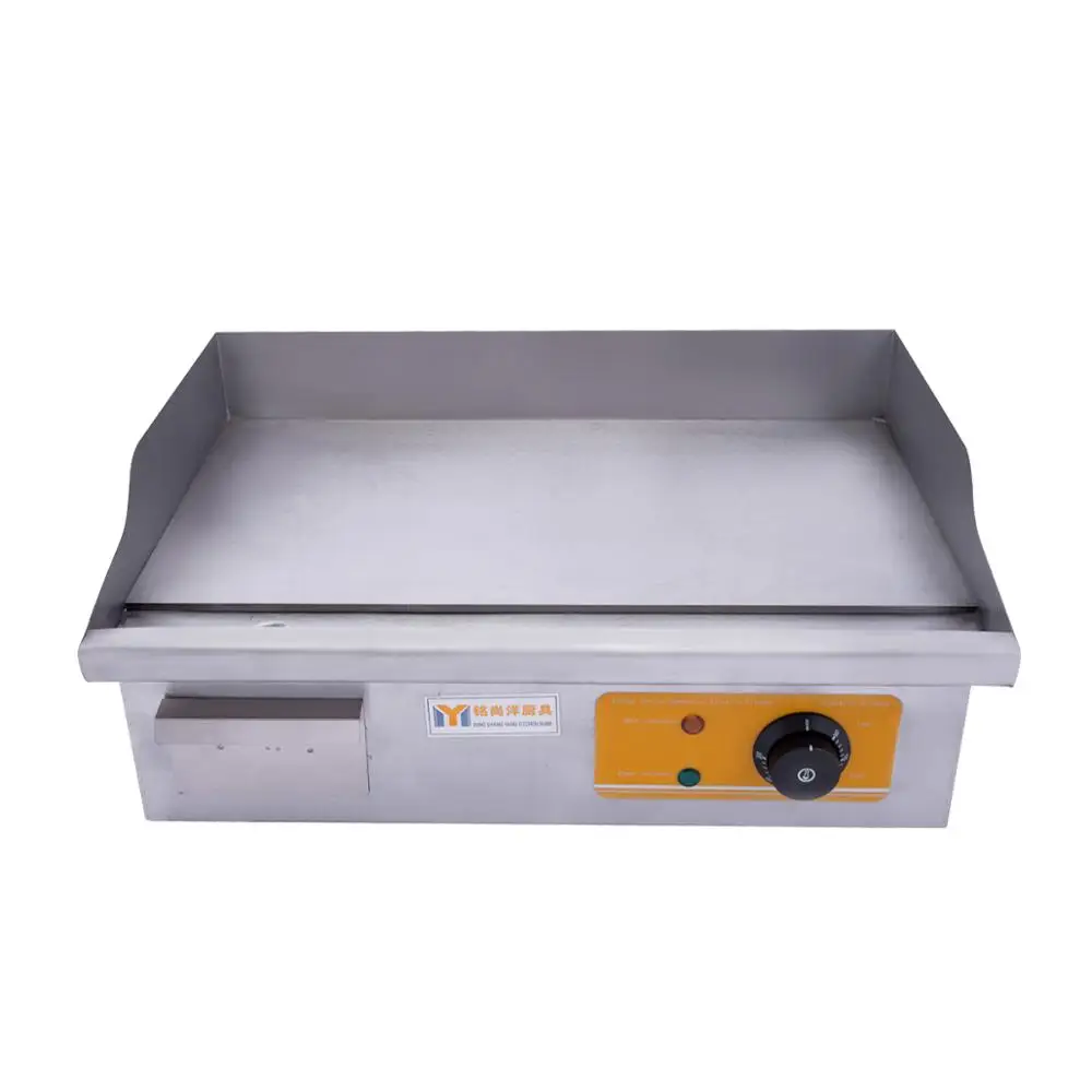 Commercial Countertop Electric Grill Hamburger BBQ Griddle