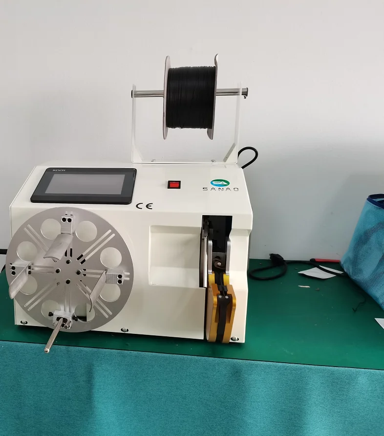 Professional Custom Tie Wire Winding Machine Flat Wire Voice Coil Winding Machine Double Circle Flat Air Core Coil