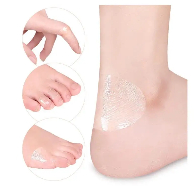Feet Care Self-Adhesive Transparent Invisible Heel Anti-wear Sticker for Shoes High Heels