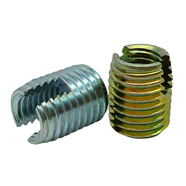 Ss304 Metric 302 M2 M3 M4slotted Thickwall Stainless Steel Self tapping Thread Insert