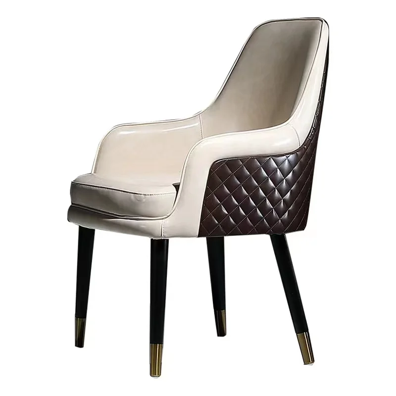 Роскошные обеденные стулья в скандинавском стиле из массива дерева дачи для ресепшн и переговоров высококачественные кресла