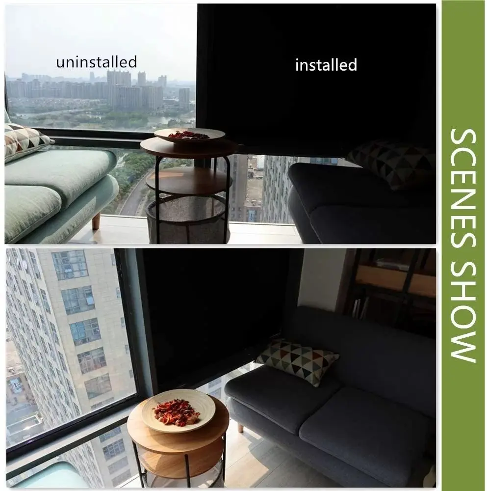 Anti Static Tempered Film Pet  Screen Protector Privacy Blackout Film Window Black Cover Cling  Film Manufacturer China