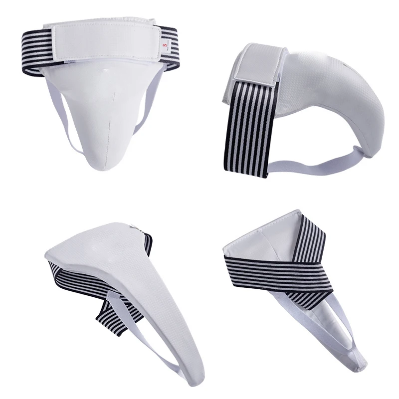 High quality wtf male martial arts groin protector training taekwondo groin guard