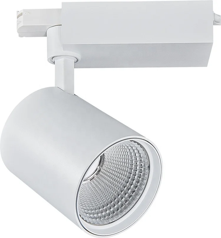 JianShi Factory Custom 60w 50w 40w 30w Led Track Light Ceiling Rail 2 3 4 Wires Spot Lighting Super High Lumen Black Tracklights