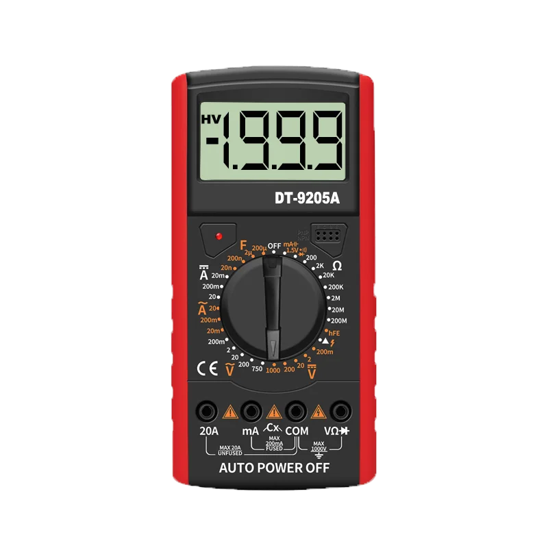 Hotsale Cheap DT9205A Digital  Multimeter Factory Multimetro with AC DC Voltage Tester