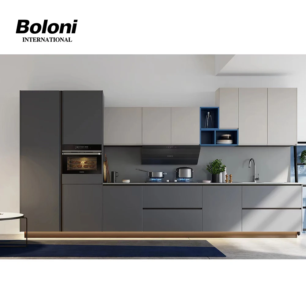 Boloni From Pakistan Set Customization Solid Wood Wholesale Dining Room Wine Cabinet Fiber Kitchen Cabinets