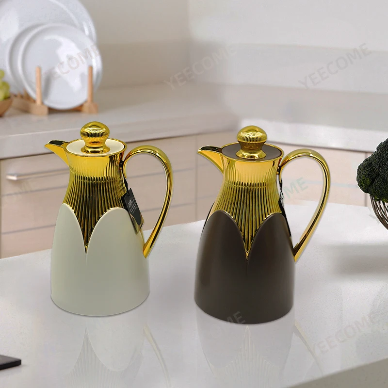 Custom logo spray painting design process vaccum flask&thermoses flask Keep Hot 24hrs coffee maker pot  1L glass water jug