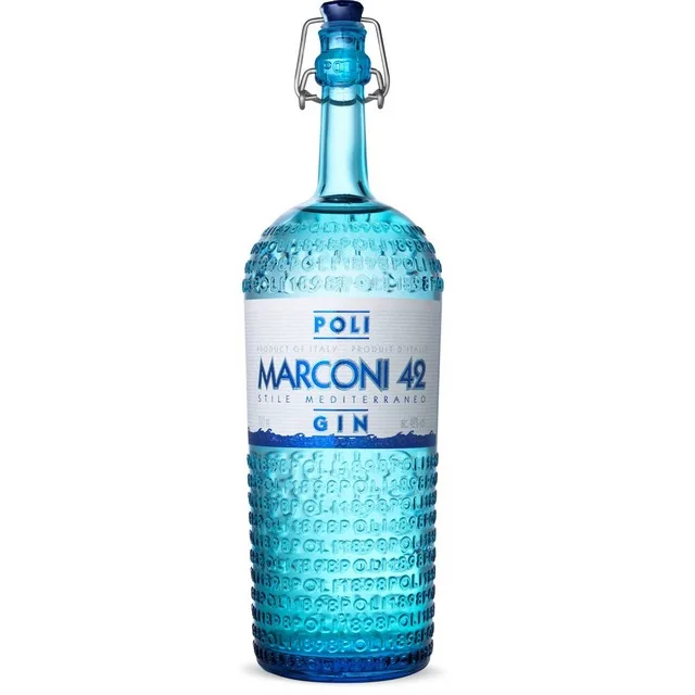 Premium quality Made in Italy Gin Marconi 42 Poli a Perfect Balance Between 7 Different Botanicals Juniper 700 ml for retail