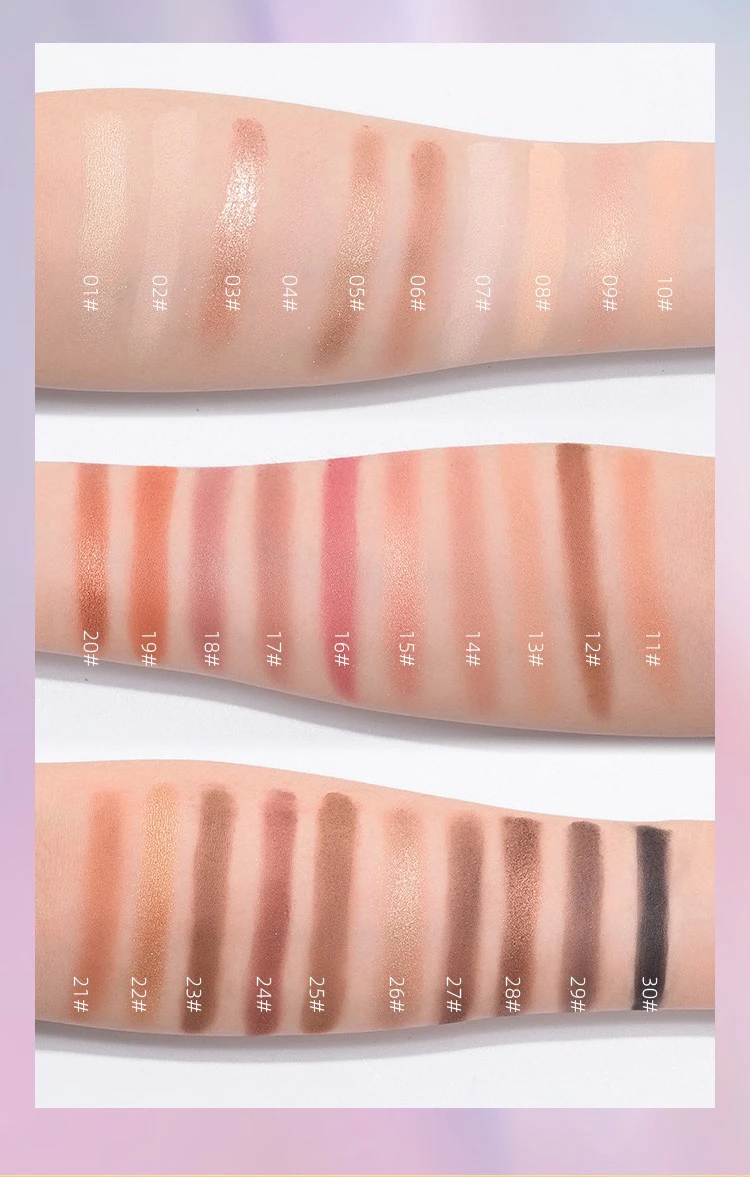 fall collection eye shadow private label luxury vegan nude makeup eyeshadow palette custom logo