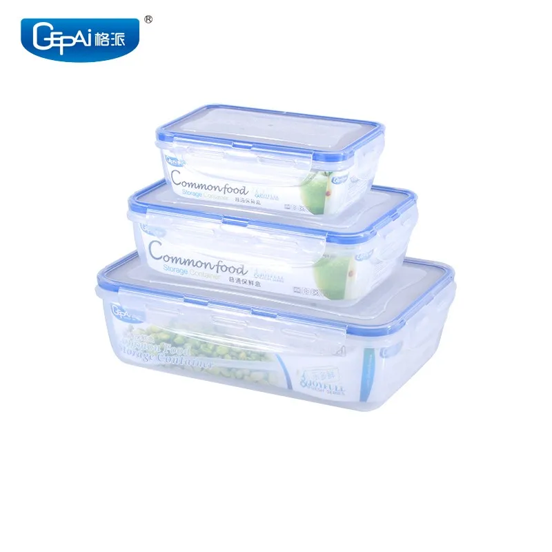 Factory 1750ml Modern 4-Compartment Plastic Bento Lunch Box Fresh-keeping Food Containers LFGB Rectangle Storage Bins