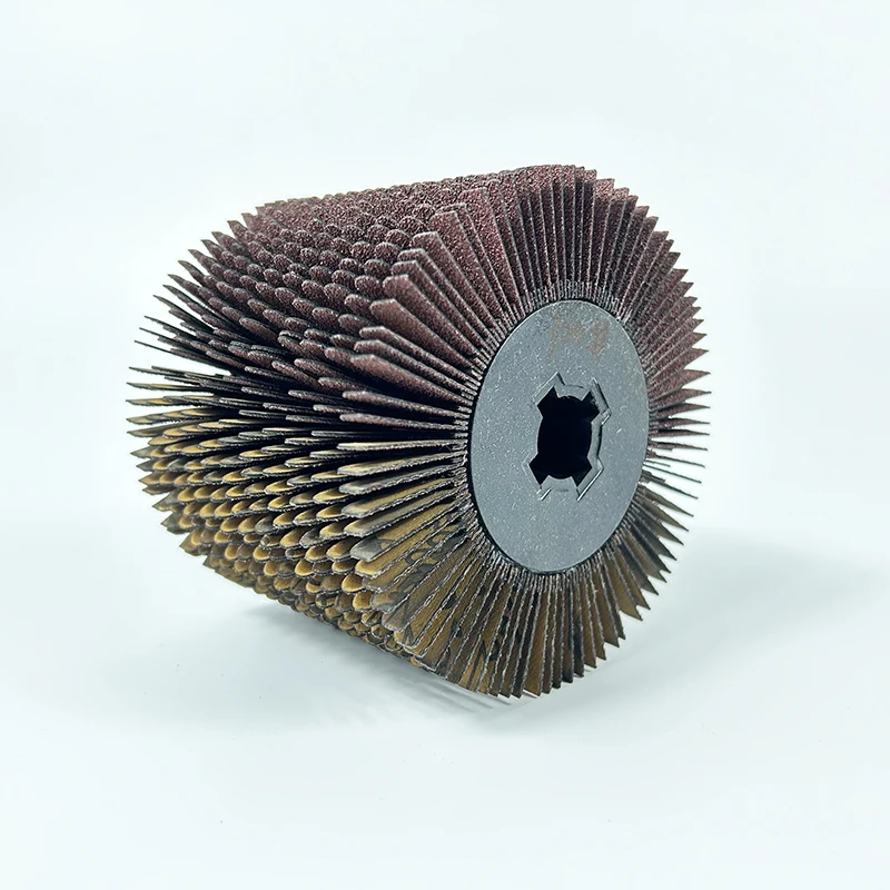 slashed sanding cloth flap wheel custom wood working tools for material surface polishing and cleaning