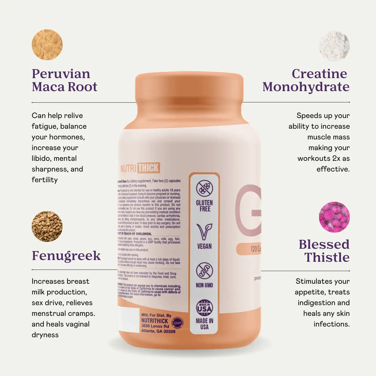 Weight Gain Capsules - Quick Weight Gain, Healthy Appetite, Mass & Metabolism Support for Women and Men