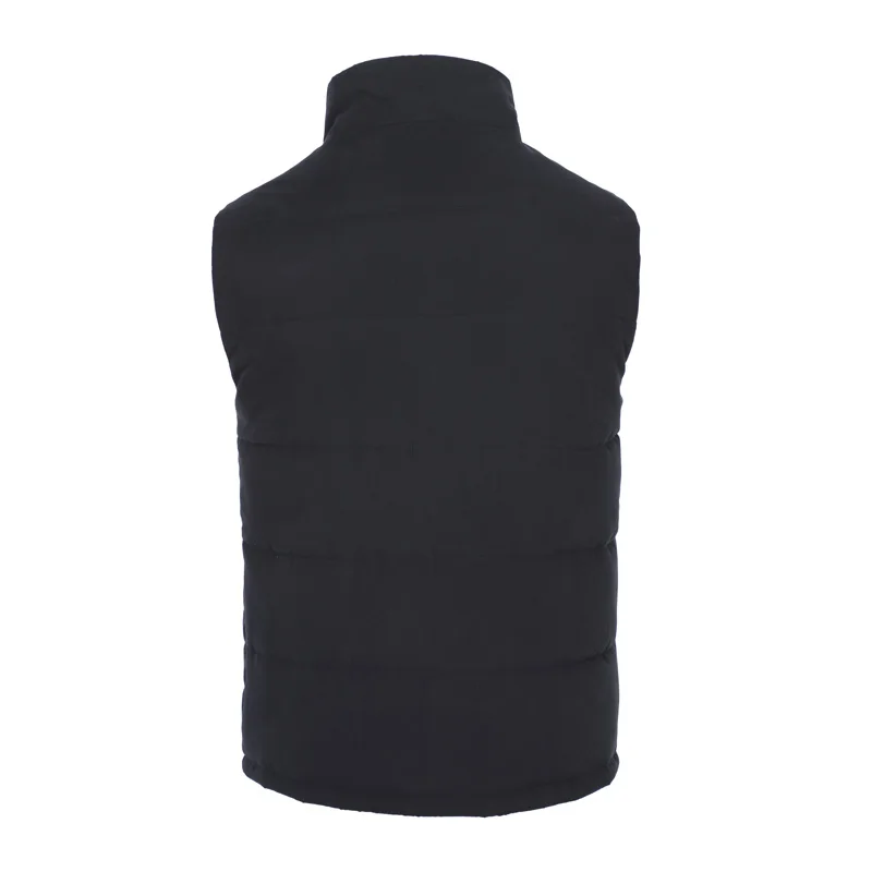 Lightweight Windproof Zipper Heating Vest Warm Sleeveless Jacket Custom Thermal Winter Vest For Men