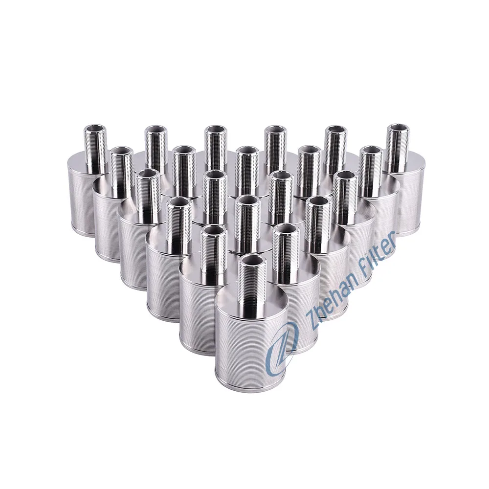 Factory Liquid and Solid Separation 304 316 Stainless Steel Wedge Wire Screen mesh Water Filter Nozzles