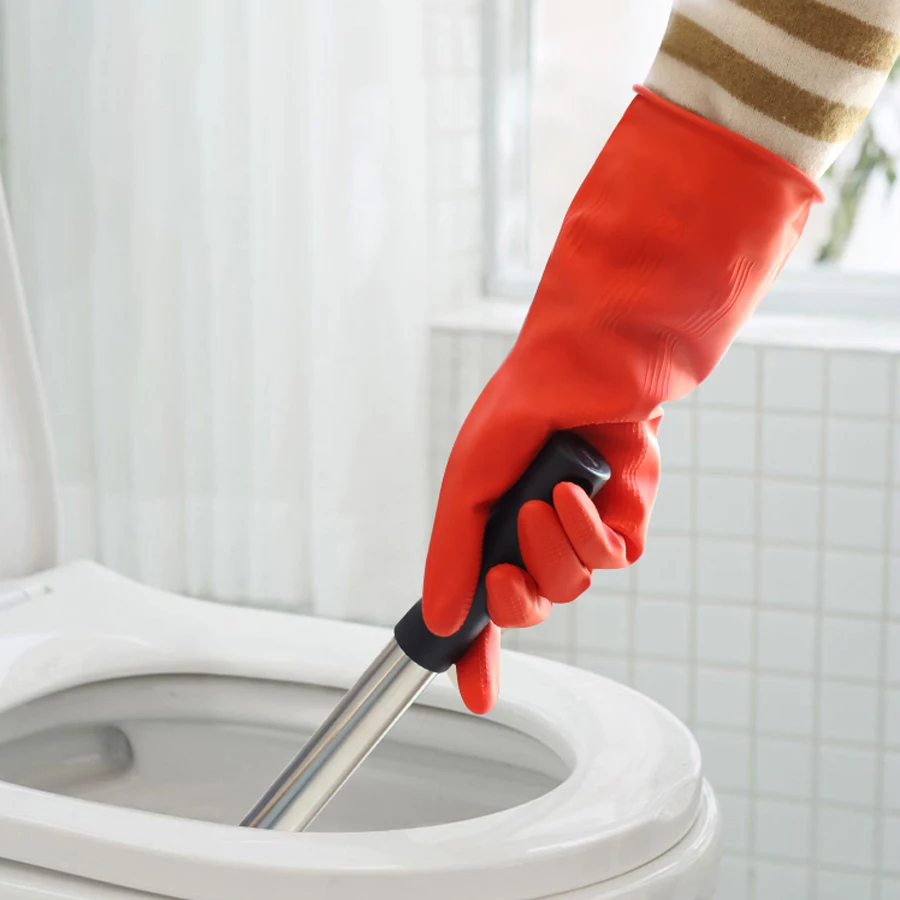 Rubber gloves for household cleaning, waterproof gloves for safe work, suitable for washing dishes, gardening