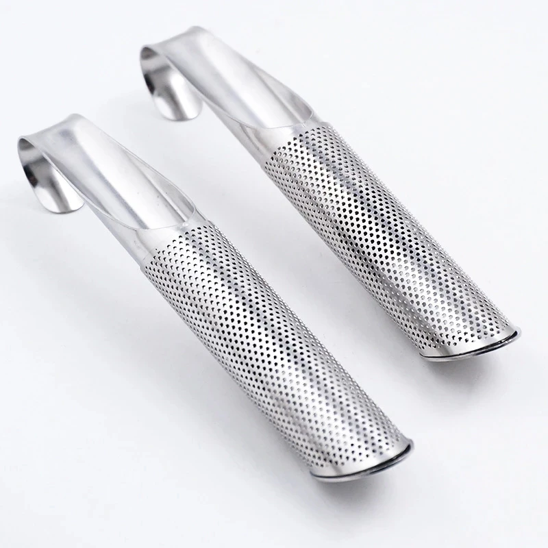 Houseuse Tea Infuser Stainless Steel Water Filter Strainer Pipe Steeper Strainer with Hook Stick Tea Infuser