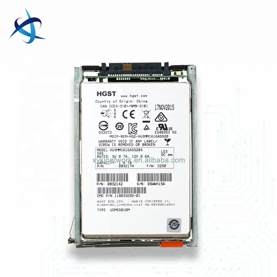 005052397/DG118000301 D3-2S12FXL-1600 EMC единство 1,6 ТБ SSD АВФ 2,5 жесткого диска