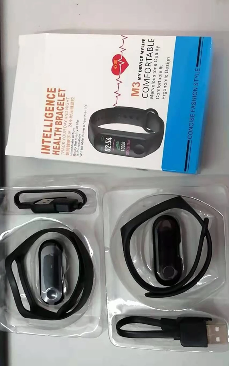 China commercial good price waterproof smartwatch M3 with heart rate blood pressure sleep monitor pedometer fitness tracker