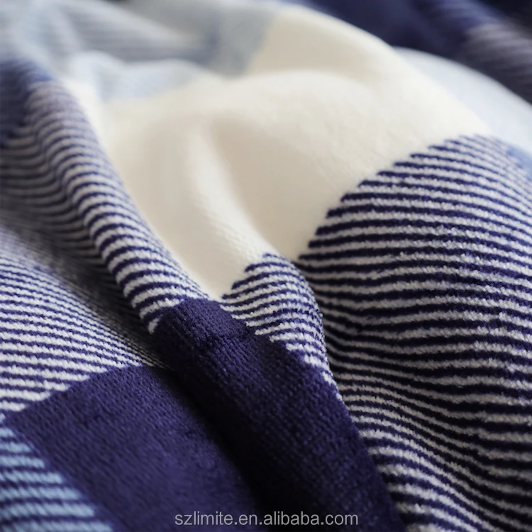 Сине-белое Флисовое одеяло lovie поклонение kantha складное детское из шерпы