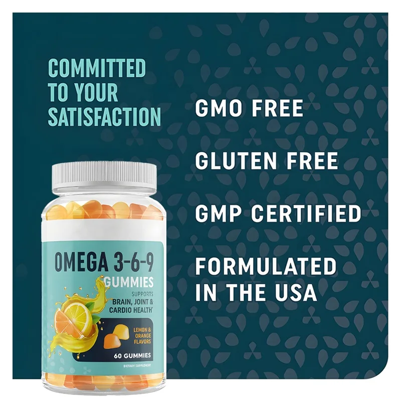 OEM ODM Wholesale Supplement Gummies Omega Oil DHA Vitamin C Gammy Candy Private Label Customized Manufacturer