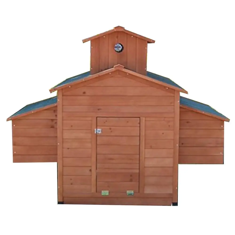 
Deluxe Large Wood Chicken Coop Backyard Hen House 6-10 Chickens with 6 nesting box 