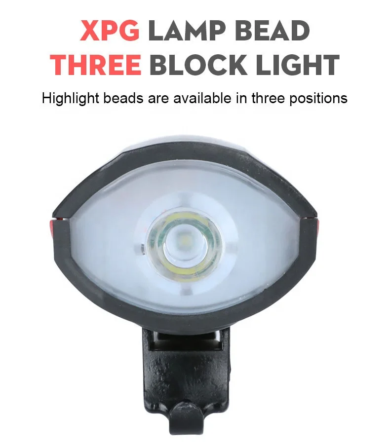 LED Bicycle lights headlights charging night riding flashlight electrified horn bicycle accessories bike light cycling equipment