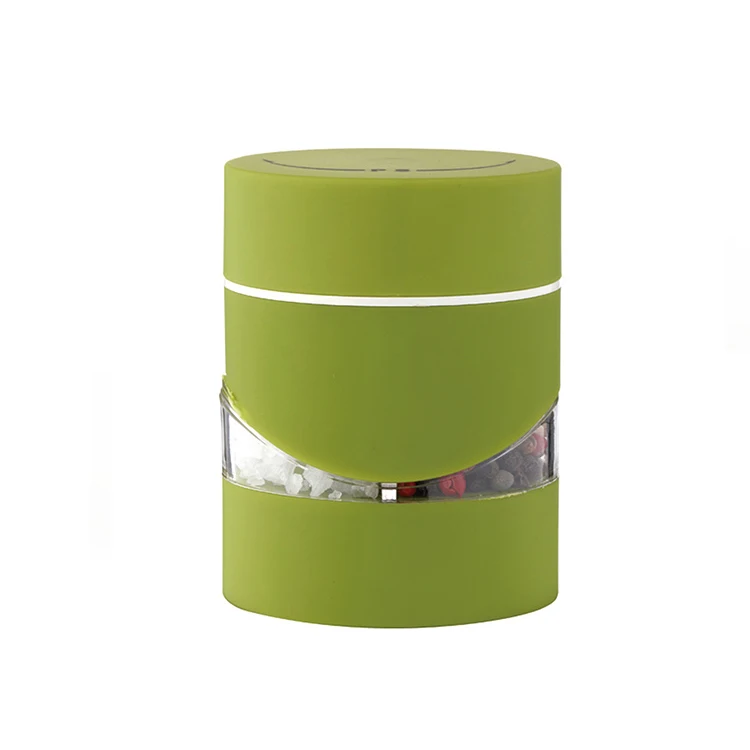 Custom Colorful Kitchen Manual Mini 2 in 1 Spice Pepper Mills Salt & Pepper Grinder Jar