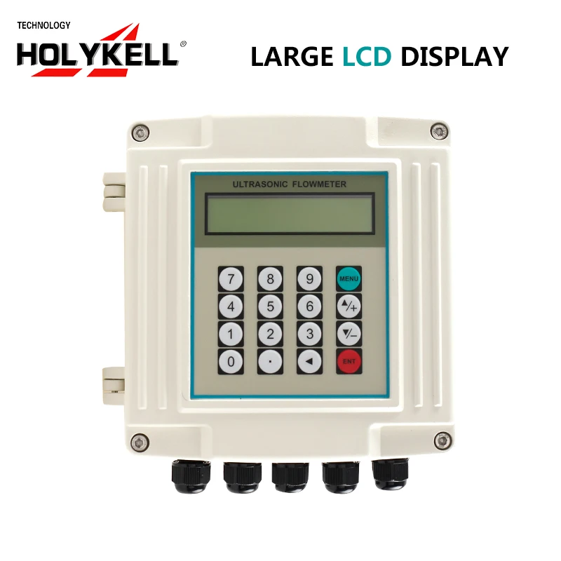 
Holykell factory China supplier lcd displayer digital water flow meter and ultrasonic flow meter price 