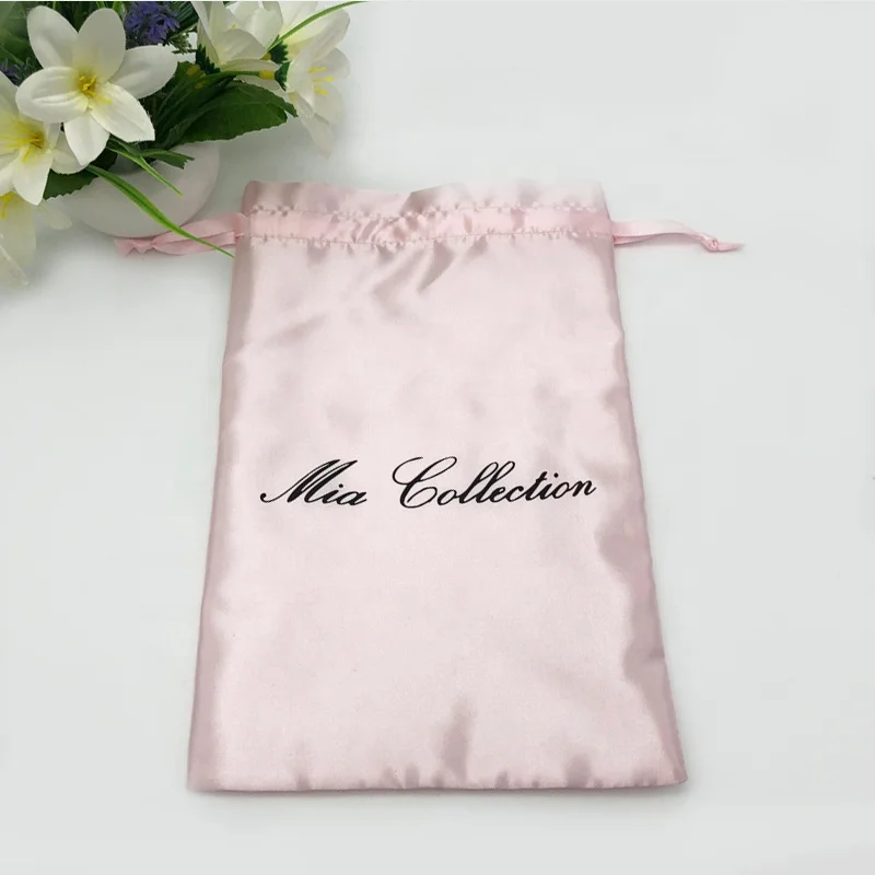 Recyclable New Fashion Silk Dust Sunglasses Pouch Bag For Wigs  Drawstring Pouch For Clothing Skin Care