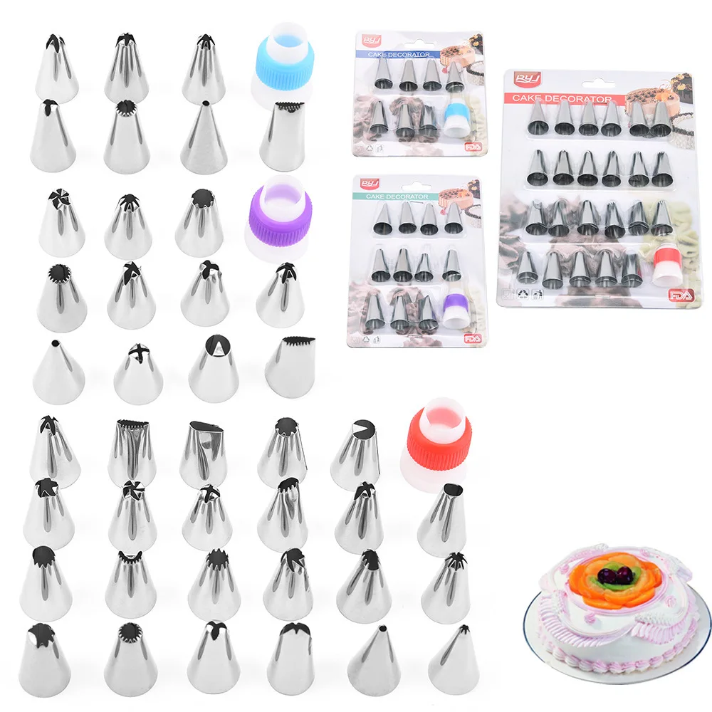 Piping Tips & Pastry bags Frosting Icing tips, Cupcake Cookie Cake decorating tips supplies kit & baking tools
