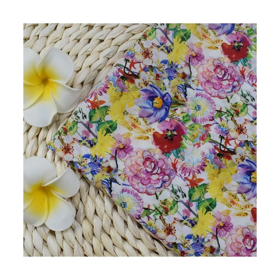 LOW MOQ Custom printing soft cotton poplin fabric prints  for baby  76gsm 100gsm 120gsm150gsm