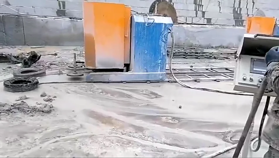 Diamond Wire Saw Machine for Granite Marble Quarry,High Quality Granite Mine Quarry Tools 75KW Mono Wire Cutting Machine