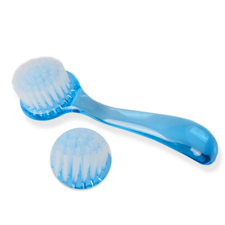 SZ038 Pink blue transparent white rose acrylic nail cleansing dust brush