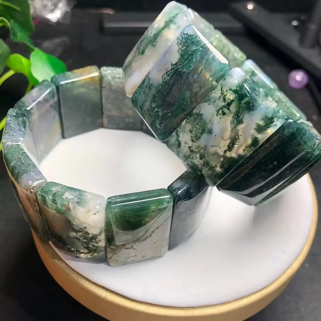 natural high quality Aquatic agate bracelet for selling