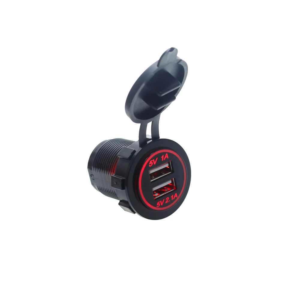 USB Car Charger 3.1A with LED Light