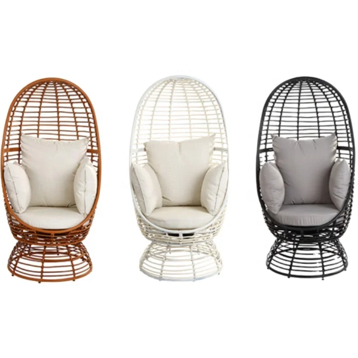 Кресло-качели для патио, подвесное яйцо, птичье гнездо, ротанговый стул