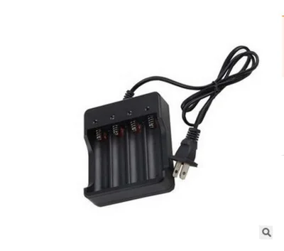18650 Charger 4 Slots 18650 Lithium Battery Charger 4 Slots 3.7V4.2V With Wire Quad Charger With Us Standard