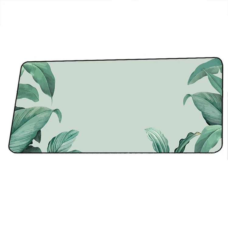 300*800MM Large Banana Leaf Mousepad Anti-Slip Natural Rubber With Locking Edge Mouse Mat