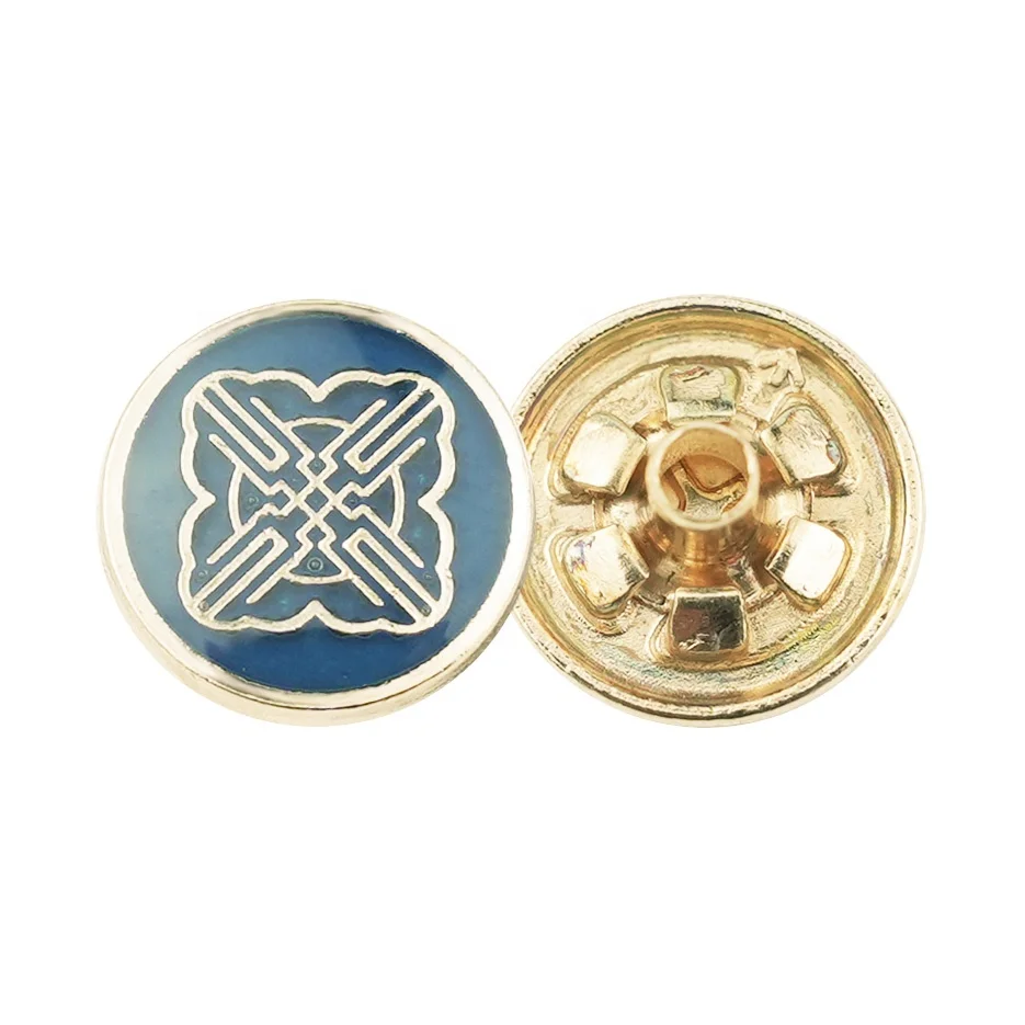 Jinyi Button Factory OEM ODM Zinc Alloy Press Button Metal Snap Button Custom Logo for Clothing