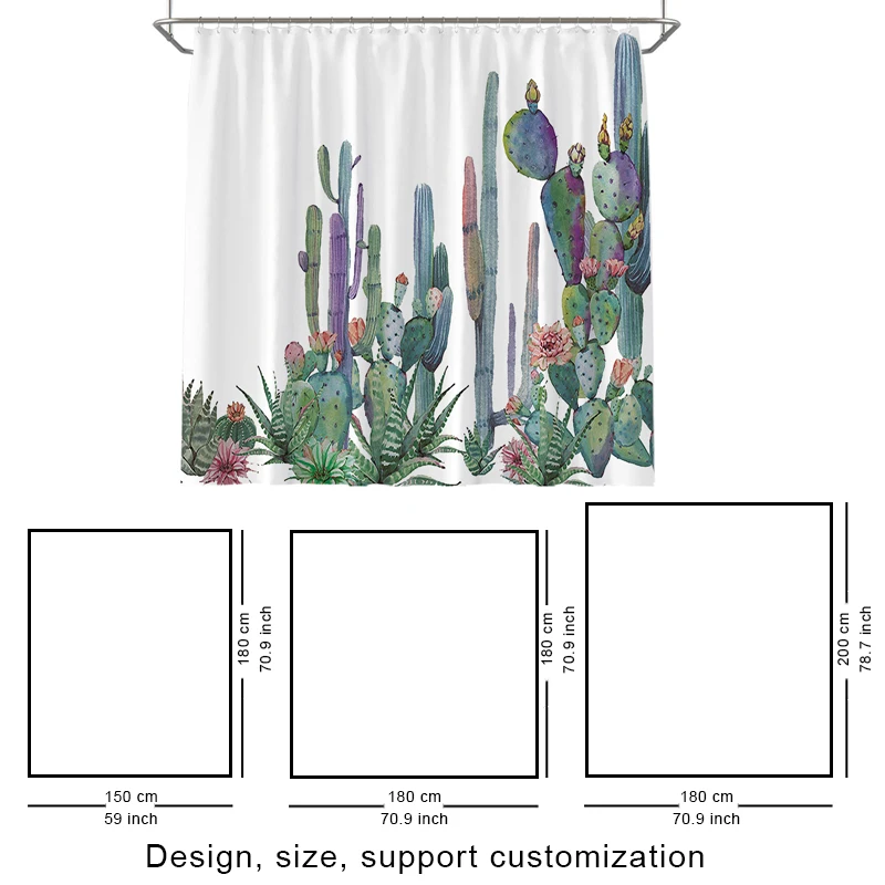 Custom Print Shower Curtains Marble Bath Curtain Hotel Waterproof Fabric Polyester Youth Boys Shower Curtain Bathroom 4 Pcs