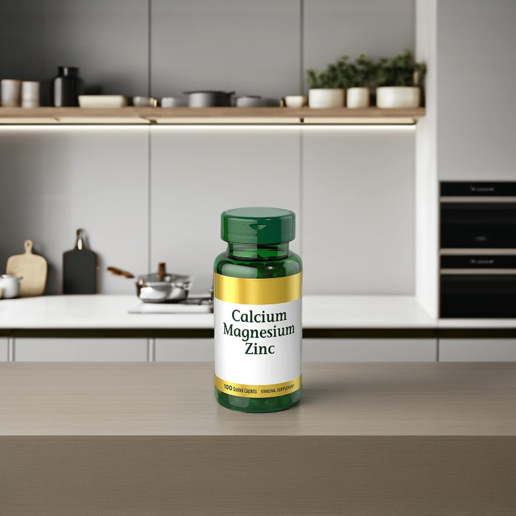 Customized Calcium Nutritional Supplement Calcium Magnesium Zinc Tablet 500 mg / 600 mg / 1200mg for Adult