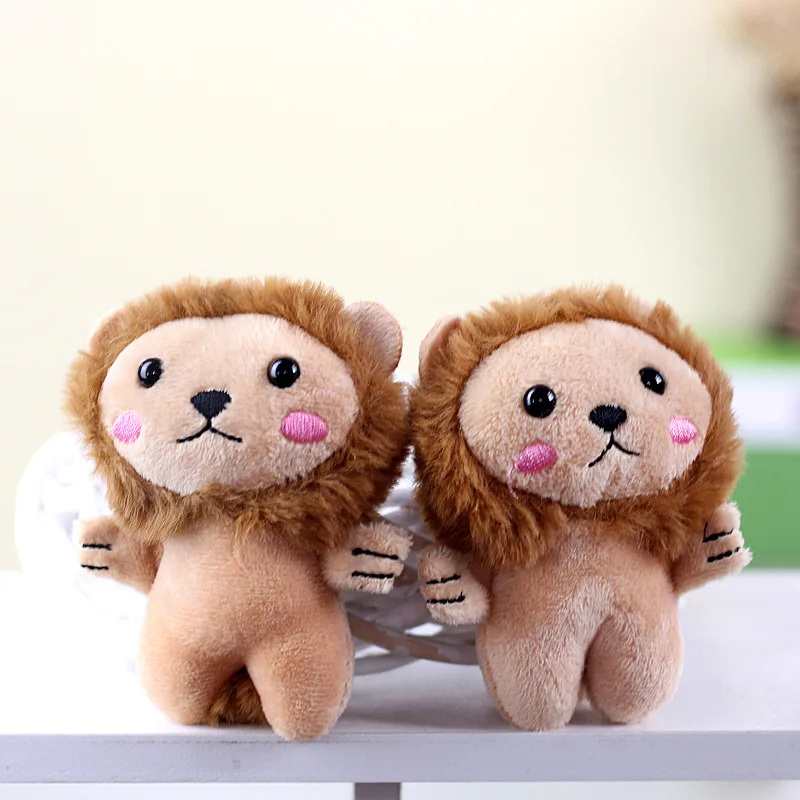 4-inch mini plush toy rabbit bear chicken key chain pendant duck penguin teddy bear scarf dog bag car decorative toy