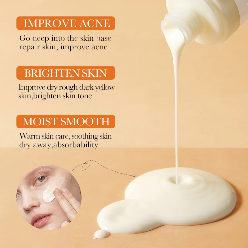 SADOER Wholesale Face Lotion Turmeric Anti-Acne Moisturizing Brightening Repair Smooth Skin Care Facial Milk Cosmetic Products