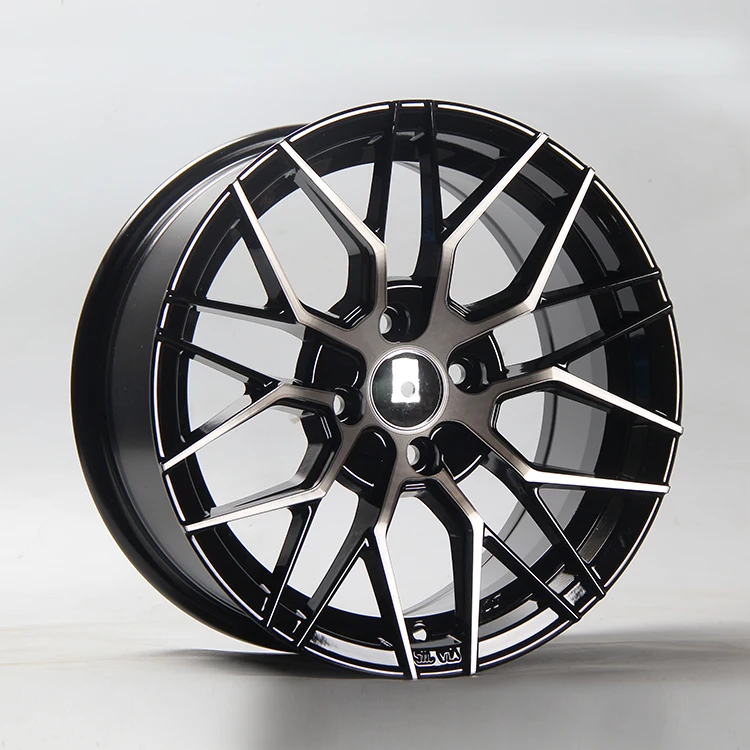 13 inch car rims ET10 PCD 4x100 machine face alloy wheel