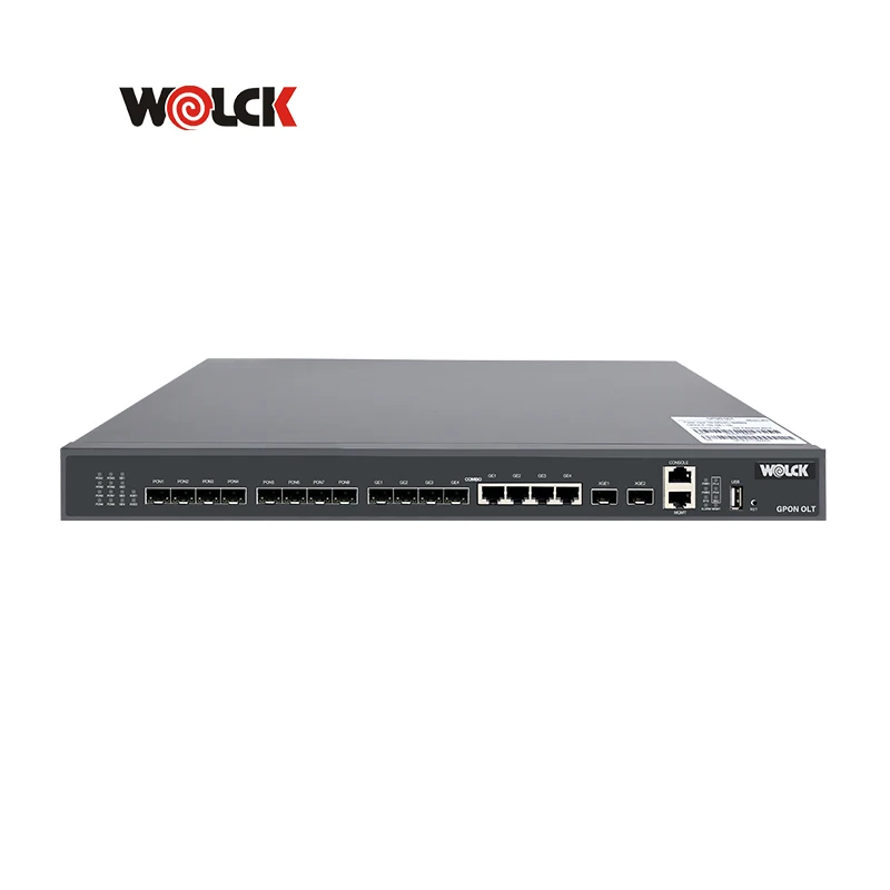 Wolck OLT Cdata FTTH Fiber Optical Wolck 8 PON Ports GPON EPON XPON OLT