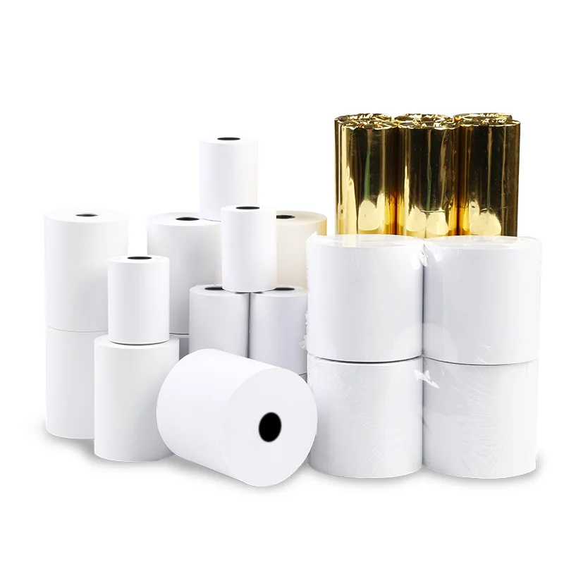 Высокое качество Хорошая цена термальный рулон бумаги 57x40 мм Thermal-Paper-Rolls-80x80 Casher