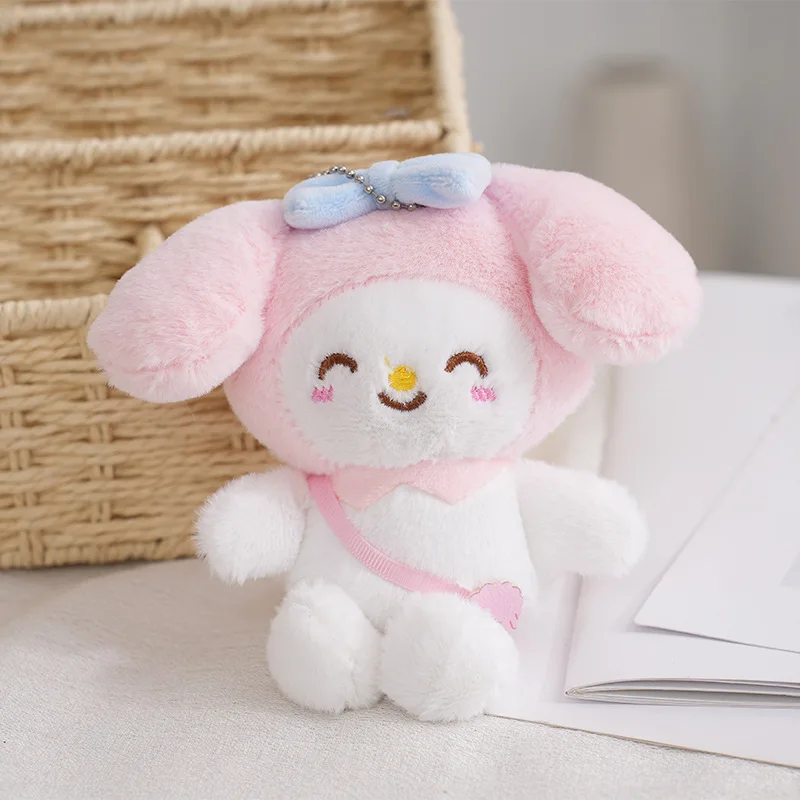 Top Selling Sanrioed Storage Bag Keychain Creative Plush Big-eared Dog Coin Purse Doll Pendant Small Gifts Car Key Ring Gifts