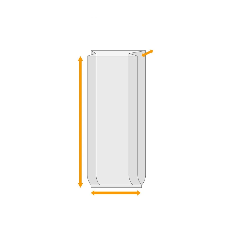 Custom printed food grade resealable Clear Packing Bread Polybag Plastic Poly Opp Bags