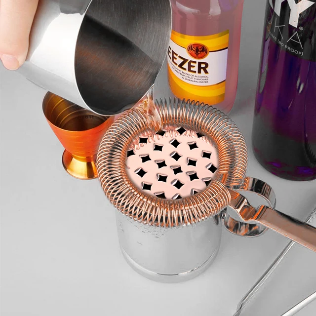 
Bar tools stainless steel wine strainer cocktail tool star shape foam strainer 